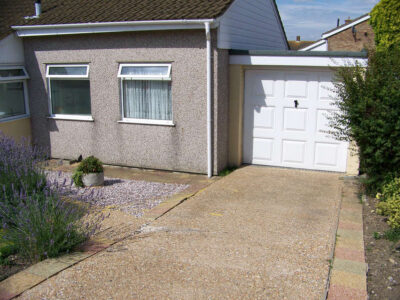Block Paved Driveway in East Sussex - Marshall's Driveline 50 Burnt Ochre block paving. Driveways for Surrey and Hampshire - MDB Landscapes