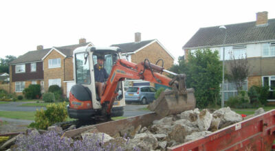 Block Paved Driveway in East Sussex - Marshall's Driveline 50 Burnt Ochre block paving. Driveways for Surrey and Hampshire - MDB Landscapes