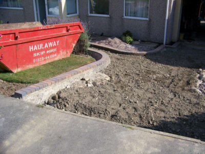 Block Paved Driveway in East Sussex - Marshall's Driveline 50 Burnt Ochre block paving. Driveways for Surrey and Hampshire - MDB Landscapes