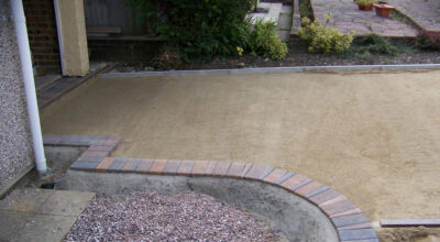 Block Paved Driveway in East Sussex - Marshall's Driveline 50 Burnt Ochre block paving. Driveways for Surrey and Hampshire - MDB Landscapes