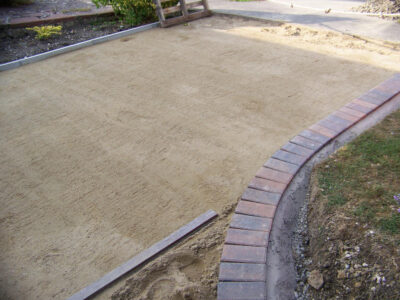 Block Paved Driveway in East Sussex - Marshall's Driveline 50 Burnt Ochre block paving. Driveways for Surrey and Hampshire - MDB Landscapes