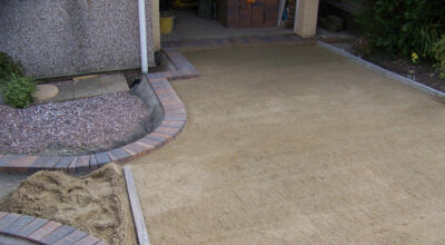 Block Paved Driveway in East Sussex - Marshall's Driveline 50 Burnt Ochre block paving. Driveways for Surrey and Hampshire - MDB Landscapes