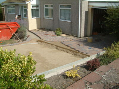Block Paved Driveway in East Sussex - Marshall's Driveline 50 Burnt Ochre block paving. Driveways for Surrey and Hampshire - MDB Landscapes