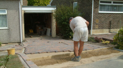Block Paved Driveway in East Sussex - Marshall's Driveline 50 Burnt Ochre block paving. Driveways for Surrey and Hampshire - MDB Landscapes