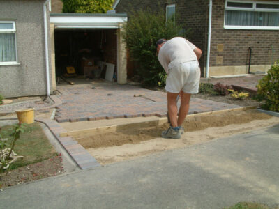 Block Paved Driveway in East Sussex - Marshall's Driveline 50 Burnt Ochre block paving. Driveways for Surrey and Hampshire - MDB Landscapes