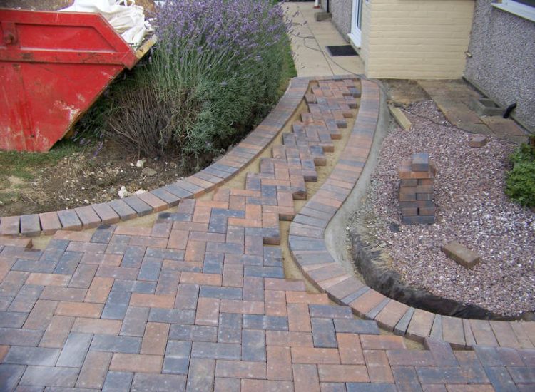 Block Paved Driveway in East Sussex - Marshall's Driveline 50 Burnt Ochre block paving. Driveways for Surrey and Hampshire - MDB Landscapes