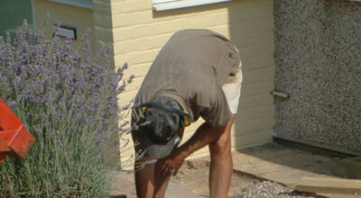 Block Paved Driveway in East Sussex - Marshall's Driveline 50 Burnt Ochre block paving. Driveways for Surrey and Hampshire - MDB Landscapes