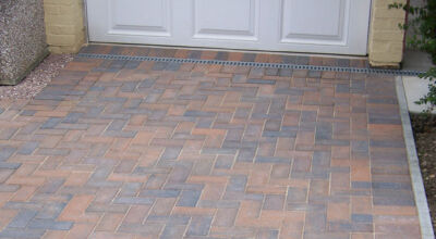 Block Paved Driveway in East Sussex - Marshall's Driveline 50 Burnt Ochre block paving. Driveways for Surrey and Hampshire - MDB Landscapes