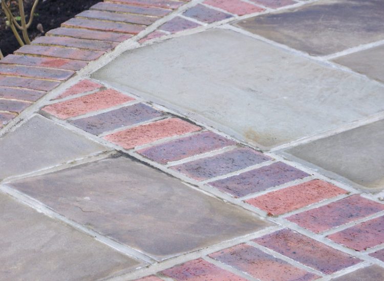 Terrace Paving Repointing Works in Farnham, Surrey - Old joints were raked out and cleaned prior to areas being repointed including steps. Re-pointing works for Surrey and Hampshire - MDB Landscapes