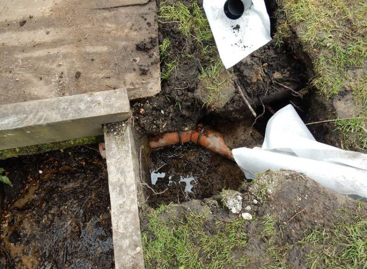 Garden and Lawn Drainage Bramley, surrey - Both top and lower areas of this garden required drainage to prevent constantly boggy areas of lawn. Garden Drainage - MDB Landscapes