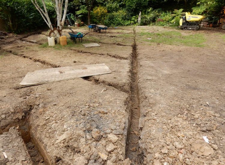 Garden and lawn Drainage Highgate, London - A drainage solution was proposed and implemted for this client prior to other landscaping works. Garden Drainage - MDB Landscapes
