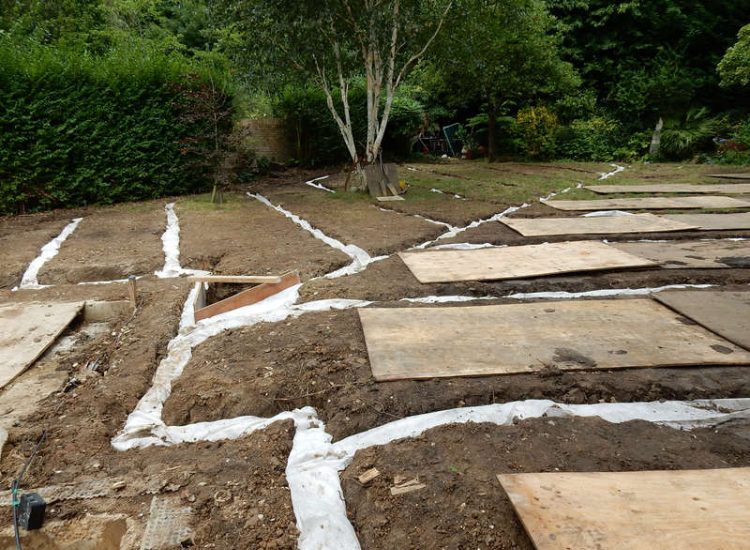 Garden and lawn Drainage Highgate, London - A drainage solution was proposed and implemted for this client prior to other landscaping works. Garden Drainage - MDB Landscapes