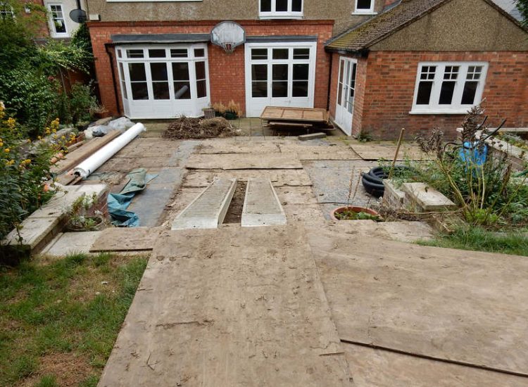 Garden and lawn Drainage Highgate, London - A drainage solution was proposed and implemted for this client prior to other landscaping works. Garden Drainage - MDB Landscapes