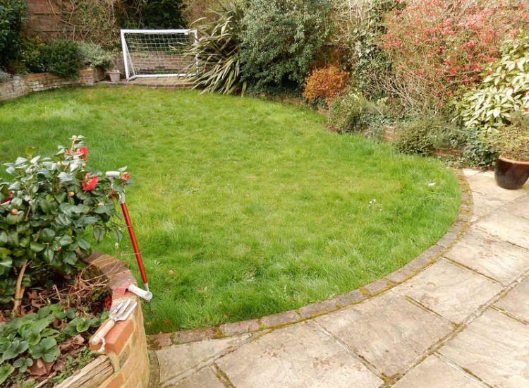 Garden and Lawn Drainage London, SW2 - A small rear garden in London struggling with constant water ingress from higher ground creating an unusable lawn area through out the year. A simple gravity fed land drainage system was installed. Garden Drainage - MDB Landscapes