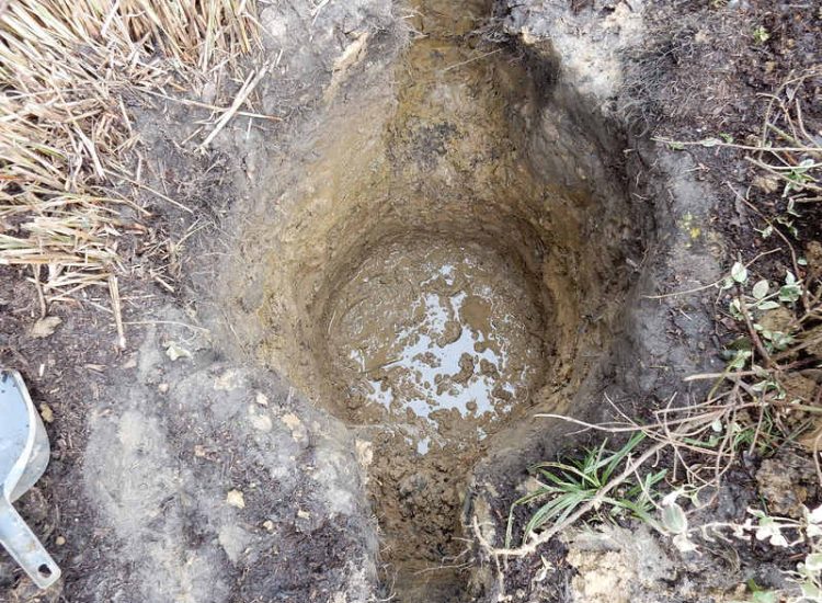 Garden and Lawn Drainage New Malden, Surrey - The lowest side of this garden was prone to flooding due to the lie of the land. Perimeter drainage was installed leading to a sump and pump. Garden Drainage - MDB Landscapes