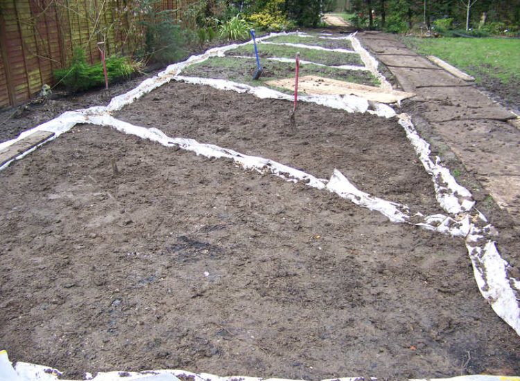 Lawn Drainage in Winchester, Hampshire - Low lawn levels and a poor soil type required the raising of levels with the use of drainage layers and land drains for this water logged garden and lawn. Imported soil was used to raise levels and all areas re-turfed. Garden Drainage - MDB Landscapes
