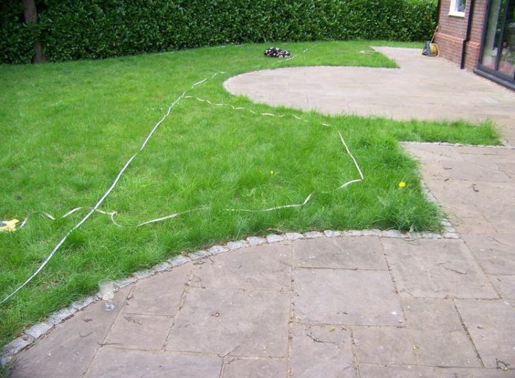 Turfing in Claygate, Surrey - Creation of a new lawn after issues with drainage and levels were dealt with first. Lawns & Turfing - MDB Landscapes