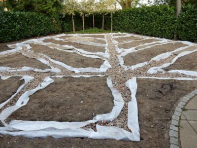 Turfing in Claygate, Surrey - Creation of a new lawn after issues with drainage and levels were dealt with first. Lawns & Turfing - MDB Landscapes