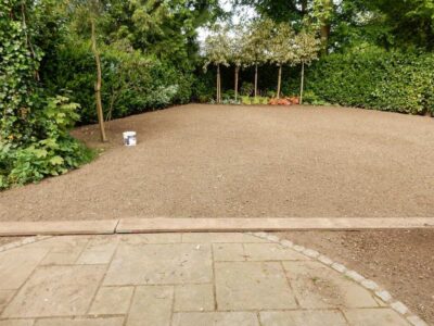 Turfing in Claygate, Surrey - Creation of a new lawn after issues with drainage and levels were dealt with first. Lawns & Turfing - MDB Landscapes