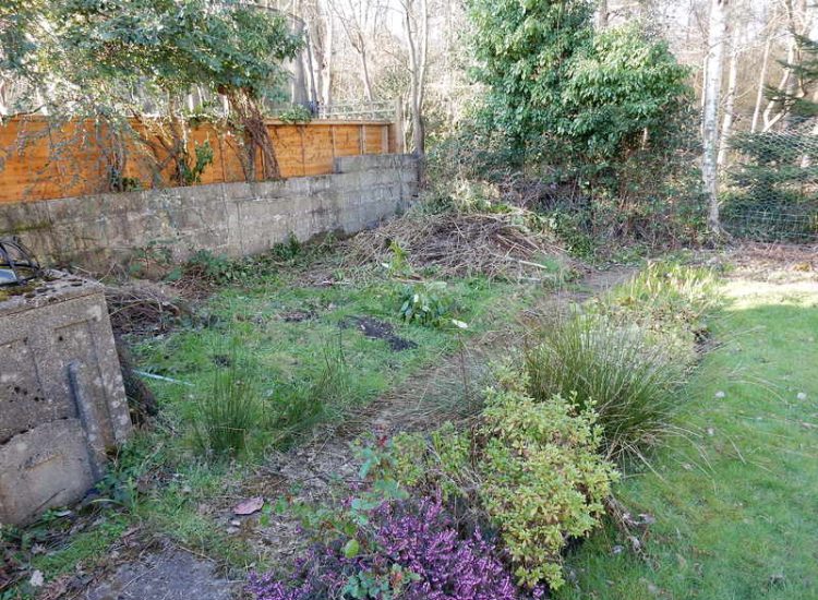 New Lawn and Drainage in Sandhurst, Berkshire - An unusable rear garden and lawn transformed with drainage and a new lawn. Lawns & Turfing - MDB Landscapes