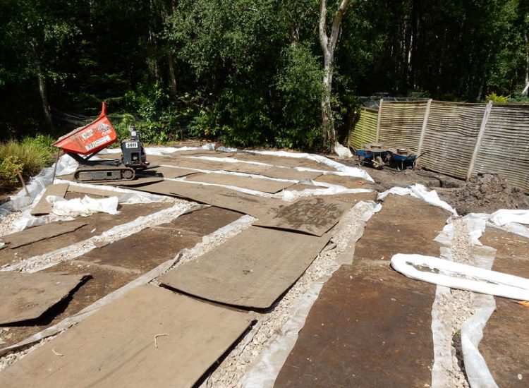 New Lawn and Drainage in Sandhurst, Berkshire - An unusable rear garden and lawn transformed with drainage and a new lawn. Lawns & Turfing - MDB Landscapes