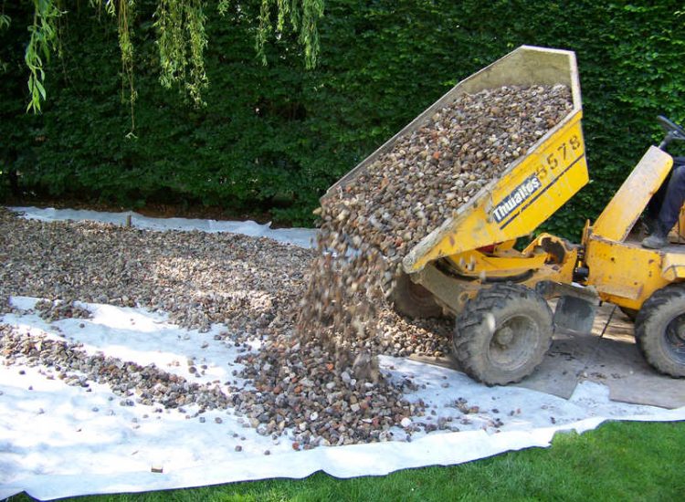 Grey Water Management Winchfield, Hampshire - The clients remit here was to enable the dispersal of excess grey water within their property. The solution proposed involved the controlled discharge of grey water through a drainage layer. Garden Drainage - MDB Landscapes