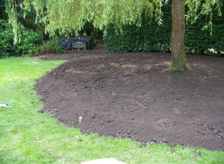 Grey Water Management Winchfield, Hampshire - The clients remit here was to enable the dispersal of excess grey water within their property. The solution proposed involved the controlled discharge of grey water through a drainage layer. Garden Drainage - MDB Landscapes