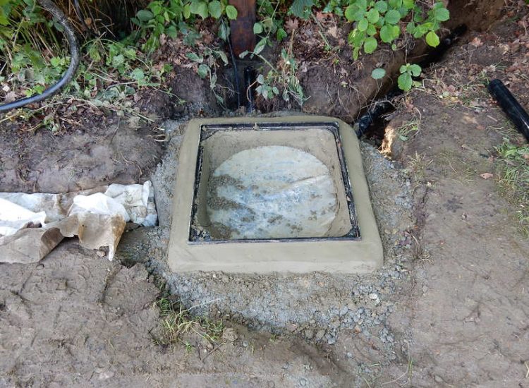 Planting Border Drainage Cranleigh, Surrey - To aid reinstatement of a new boundary hedge a bold drainage solution was required incorporating drainage layers, land drains and the use of a sump and pump. Garden drainage - MDB Landscapes