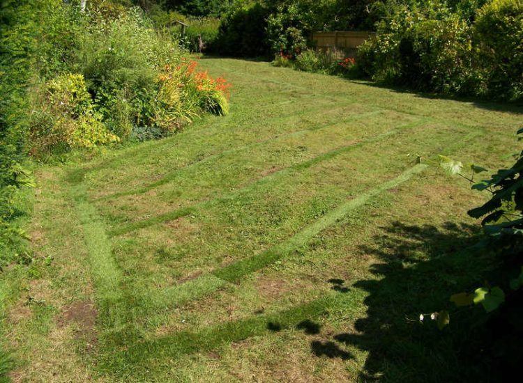 Garden and Lawn Drainage Wormley, Godalming, Surrey - With a very moisture retentive soil type and a constant in ground flow of water this garden remained unusable through out the whole year for the entire family. Garden Drainage - MDB Landscapes
