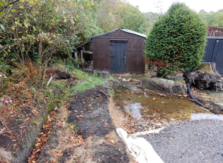 Driveway and Garden Drainage Haslemere, Surrey, GU27 - Ingress and flooding of driveway areas preventing ongoing house development. Driveway and Garden Drainage Haslemere, Surrey, GU27 - Ingress and flooding of driveway areas preventing ongoing house development.