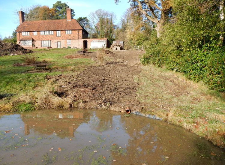 Driveway and Garden Drainage Haslemere, Surrey, GU27 - Ingress and flooding of driveway areas preventing ongoing house development.