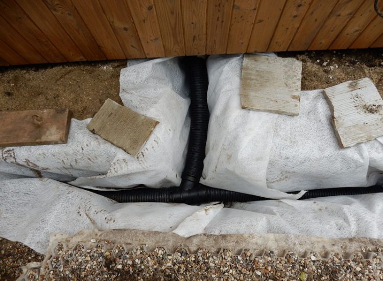 Drainage to Protect Garden Building Forest Hill, London, SE23 - A garden building installed within the lowest point of the garden with ingress from neighbouring land and the clients own garden, threatening the structure and restricting access. Drainage to Protect Garden Building Forest Hill, London, SE23 - A garden building installed within the lowest point of the garden with ingress from neighbouring land and the clients own garden, threatening the structure and restricting access.