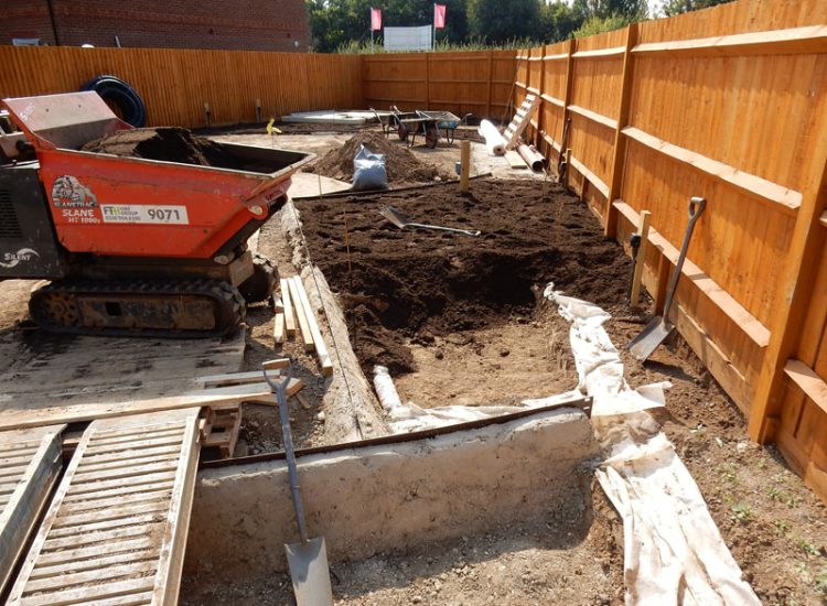 Garden Drainage and Landscaping Bramley, Tadley, Hampshire, RG26 - A new build and garden left with major drainage issues, neglected by the developers. Garden Drainage and Landscaping Bramley, Tadley, Hampshire, RG26 - A new build and garden left with major drainage issues, neglected by the developers.