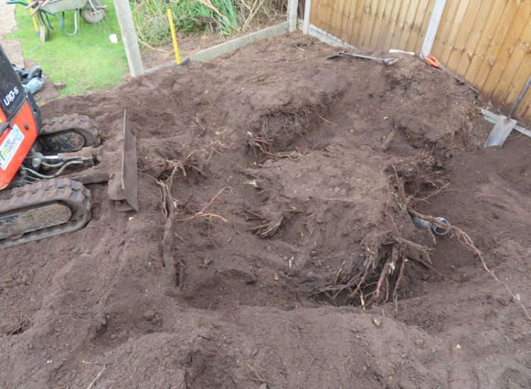 Garden Drainage and Landscaping Sandhurst, Berkshire, GU47 - Garden drainage was part of this project to assist in a new lawn, planting border areas and a new paved terrace. Garden Drainage and Landscaping Sandhurst, Berkshire, GU47 - Garden drainage was part of this project to assist in a new lawn, planting border areas and a new paved terrace.