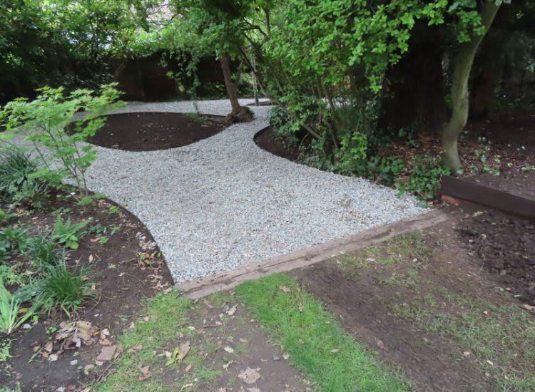 Garden Drainage and Landscaping Surbiton, Greater London, KT6 - A problematic area of garden prone to flooding due to ingress from a neighbouring property. Garden Drainage and Landscaping Surbiton, Greater London, KT6 - A problematic area of garden prone to flooding due to ingress from a neighbouring property.