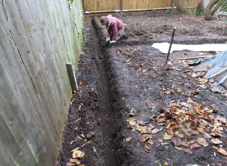 Lawn and Garden Drainage East Finchley, London, N2 - Runoff from allotments causing persistent issues creating unmanagable lawn areas and preventing installation of a garden building. Lawn and Garden Drainage East Finchley, London, N2 - Runoff from allotments causing persistent issues creating unmanagable lawn areas and preventing installation of a garden building.