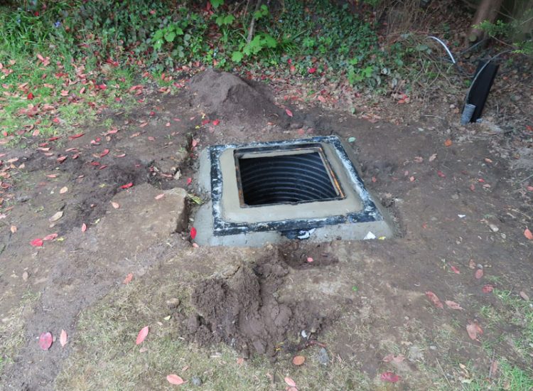 Garden and Lawn Drainage Guildford, Surrey, GU2 - A combined land drainage issue and frequent water mains leaks making this garden unusable for long periods. Garden and Lawn Drainage Guildford, Surrey, GU2 - A combined land drainage issue and frequent water mains leaks making this garden unusable for long periods.