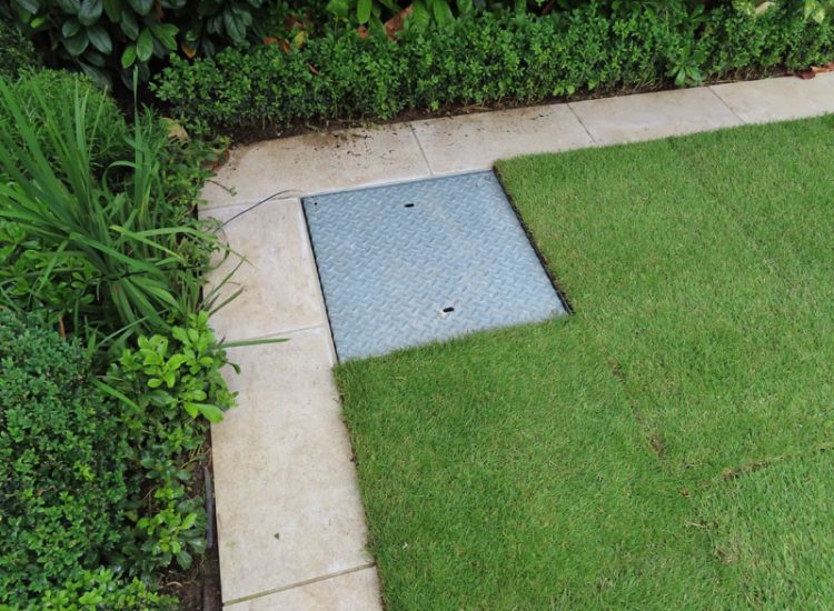 Drainage and New Lawn Weybridge, Surrey, KT13 - A completed garden previosly landscaped but left with lawn drainage issues.