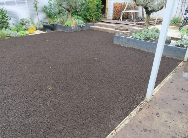 Lawn and Garden Drainage Raynes Park, London, SW20 - Failed drainage solutions needing to be resolved in a recently completed landscaped rear garden. Lawn and Garden Drainage Raynes Park, London, SW20 - Failed drainage solutions needing to be resolved in a recently completed landscaped rear garden.