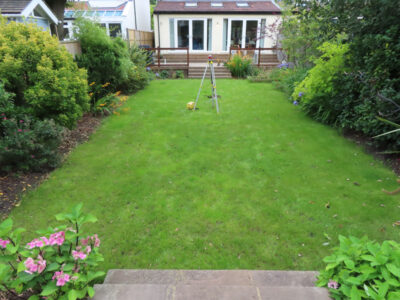 Turfing and Lawn Drainage Surbiton, Greater London, KT5 - A moderately sized urban town garden requiring a new lawn with lawn drainage to assist. Turfing and Lawn Drainage Surbiton, Greater London, KT5 - A moderately sized urban town garden requiring a new lawn with lawn drainage to assist.