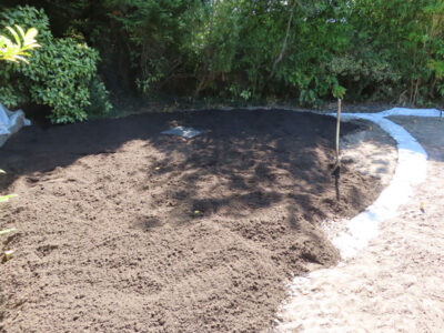 Turfing and Lawn Drainage Esher, Surrey KT10 - Turfing of a rear garden after a drainage installation. Turfing and Lawn Drainage Esher, Surrey KT10 - Turfing of a rear garden after a drainage installation.