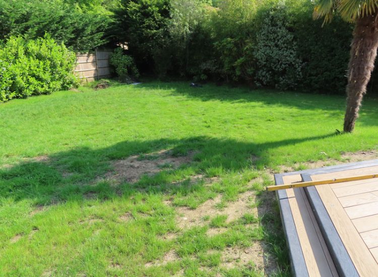 Turfing and Lawn Drainage Esher, Surrey KT10 - Turfing of a rear garden after a drainage installation. Turfing and Lawn Drainage Esher, Surrey KT10 - Turfing of a rear garden after a drainage installation.