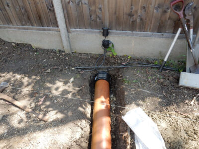 Turfing North Finchly, London, N12 - A small new lawn laid after lawn drainage including a drainge layer had been installed to assist with the drainage issues. Turfing North Finchly, London, N12 - A small new lawn laid after lawn drainage including a drainge layer had been installed to assist with the drainage issues.