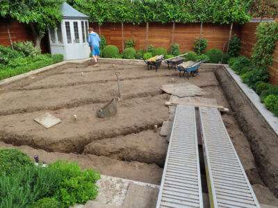 Turfing and Drainage Weybridge, Surrey, KT13 - Turfing of a small urban town garden that required drainage issues resolving first. Turfing and Drainage Weybridge, Surrey, KT13 - Turfing of a small urban town garden that required drainage issues resolving first.