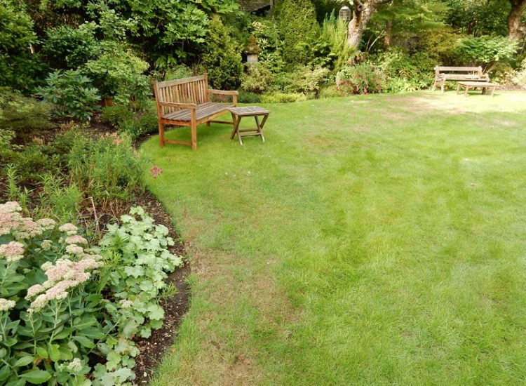 Turfing in Fleet, Hampshire, GU51 - A replacement lawn with new imported soil medium.